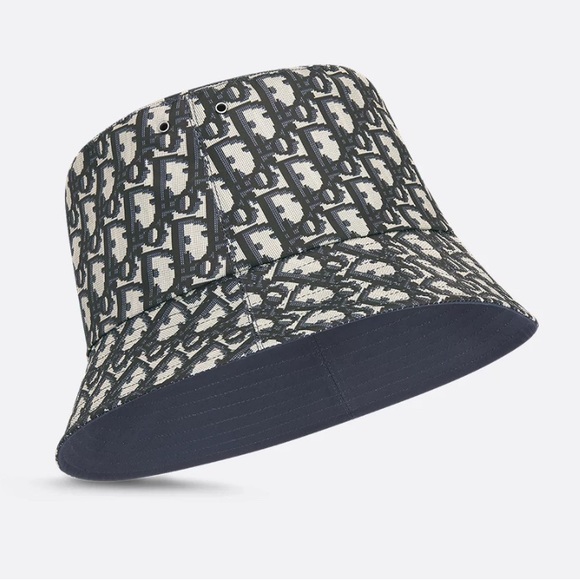 Dior Monogram Blue and Cream Hat - Picture 1 of 10